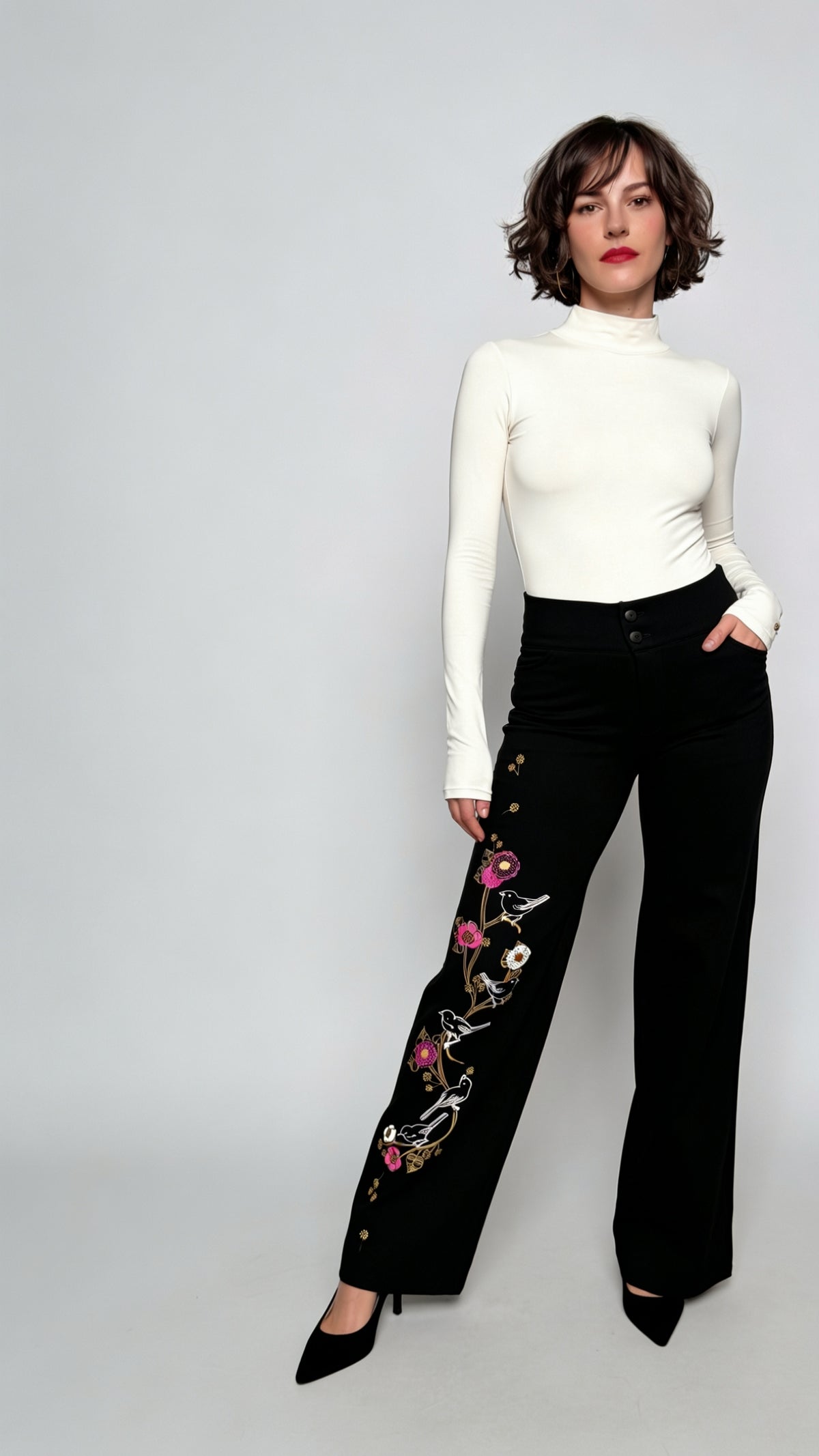 Pantalón TALLO, Silueta de bota recta a semi-amplia con una caída fluida que se mueve contigo.